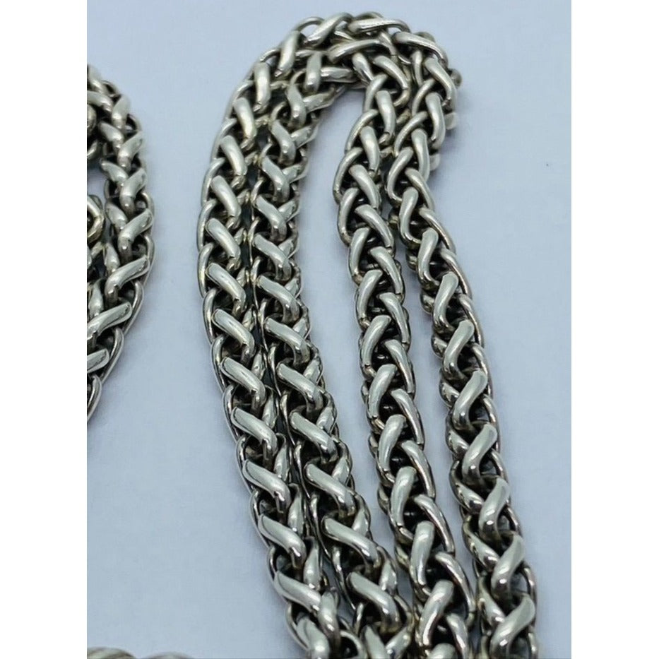 DAVID YURMAN Double Wheat Chain Necklace/ Diamonds