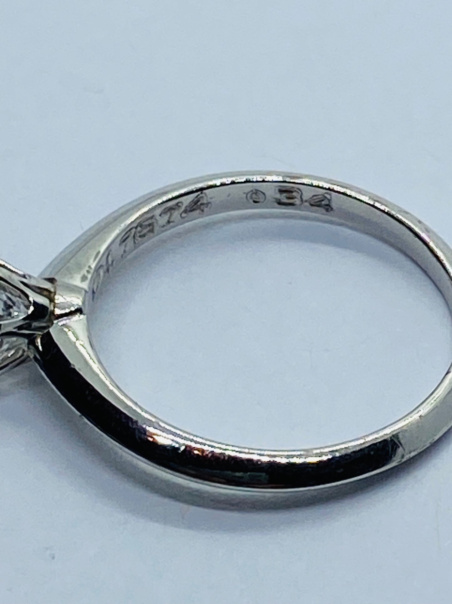 Tiffany & Co. 0.34ct G-H VS2 Diamond Platinum Solitaire Engagement Ring BOX!