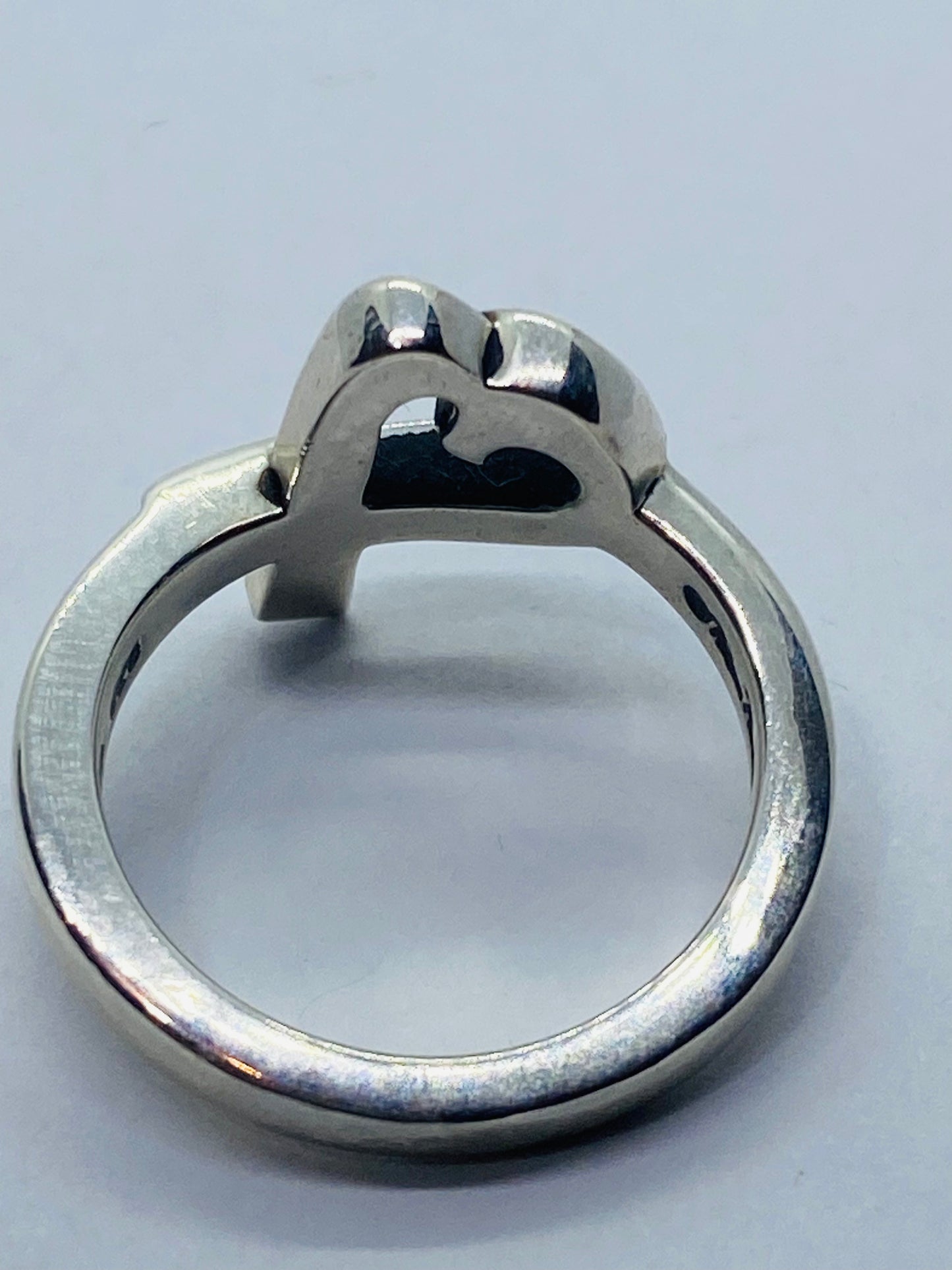 Tiffany & Co. Paloma Picasso 925 Sterling Silver 6.5 Loving Heart Ring Pouch