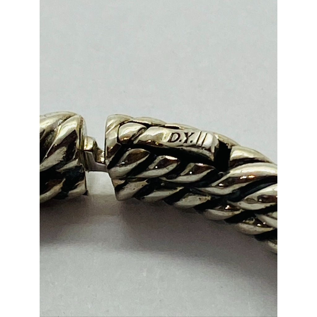 David Yurman Labyrinth 6” Diamond Bracelet Sterling with Pouch MSRP$2,750