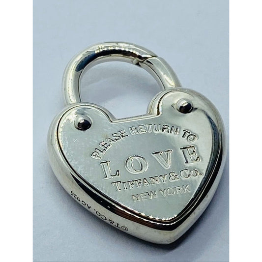Tiffany & Co. Sterling Silver 'Return To Tiffany LOVE Heart Padlock Pendant
