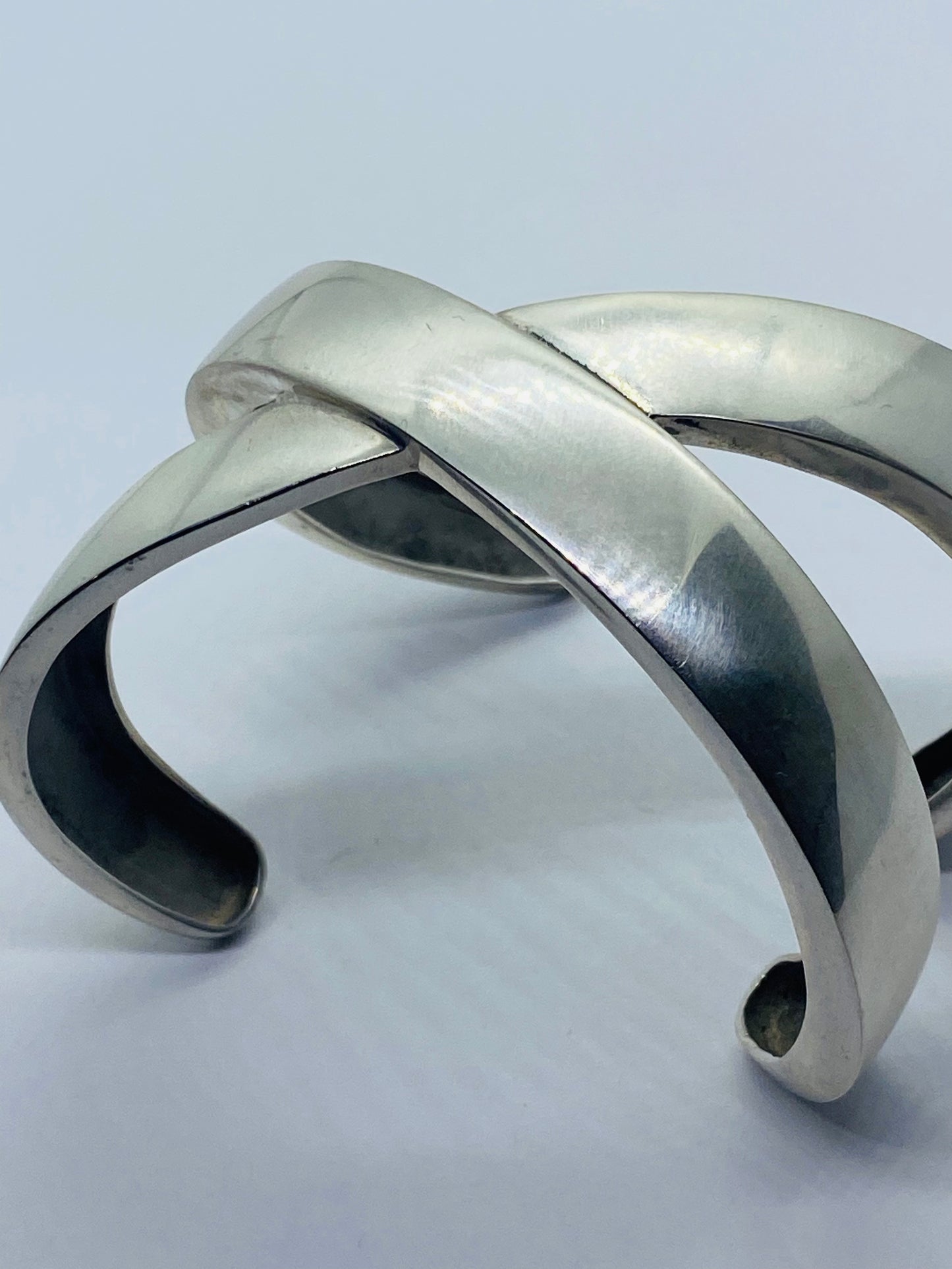 TIFFANY & Co STERLING PALOMA PICASSO GRAFFITI X CUFF BRACELET 1985 76.1G Rare
