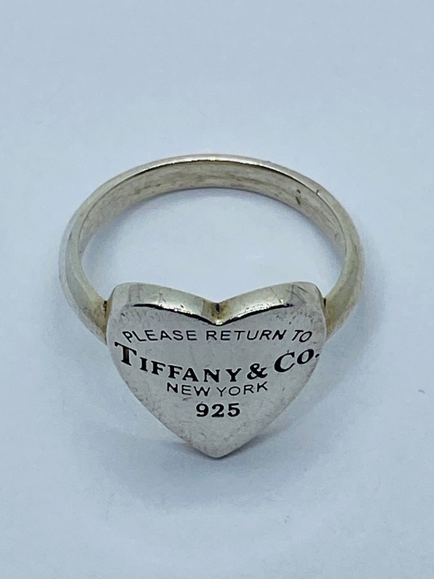 Tiffany & Co. Ring ,Size 4.25 Please Return To Tiffany & Co” New York , 925