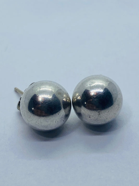 Tiffany & Co. Ball Stud Earrings Bead Hardwear Sterling Silver 10mm