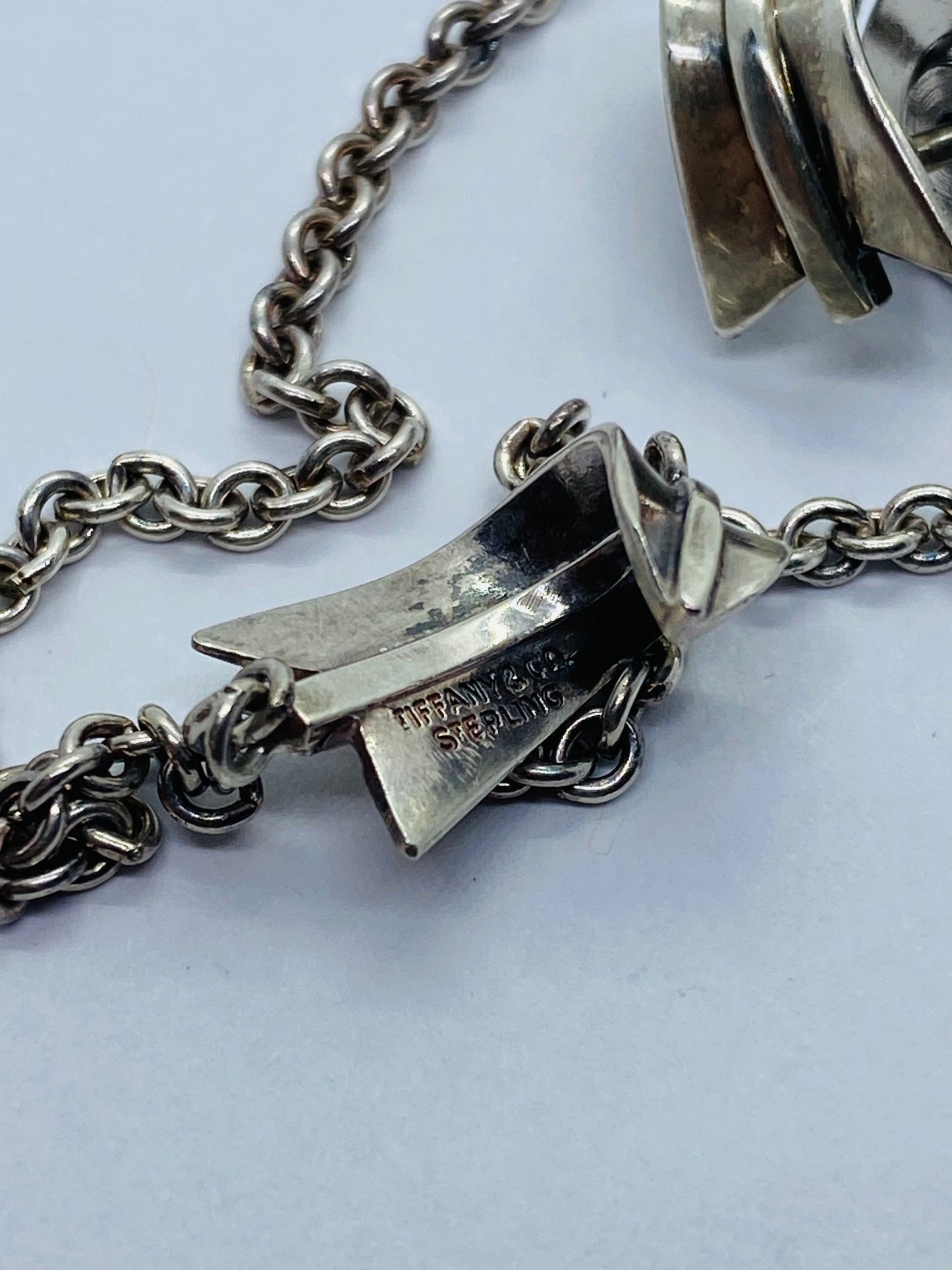 Tiffany & Co. Angela Cummings Sterling Curved Arrow Pin And Bracelet Set