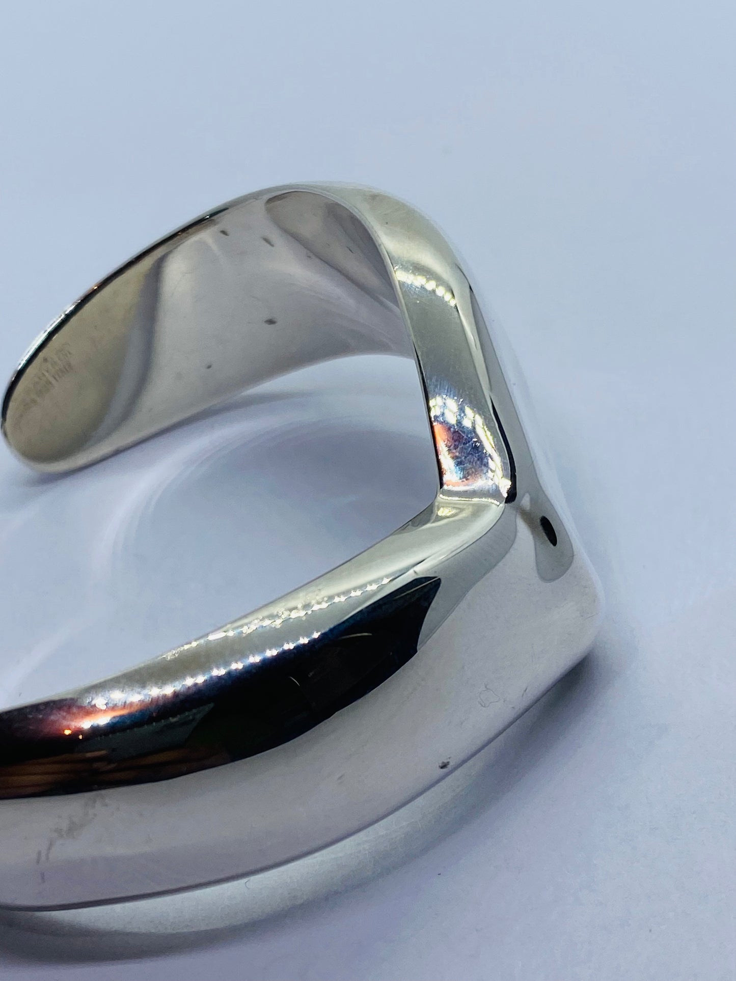 Tiffany & Co. Elsa Peretti Sterling Silver Wing Wave Cuff Bangle Bracelet