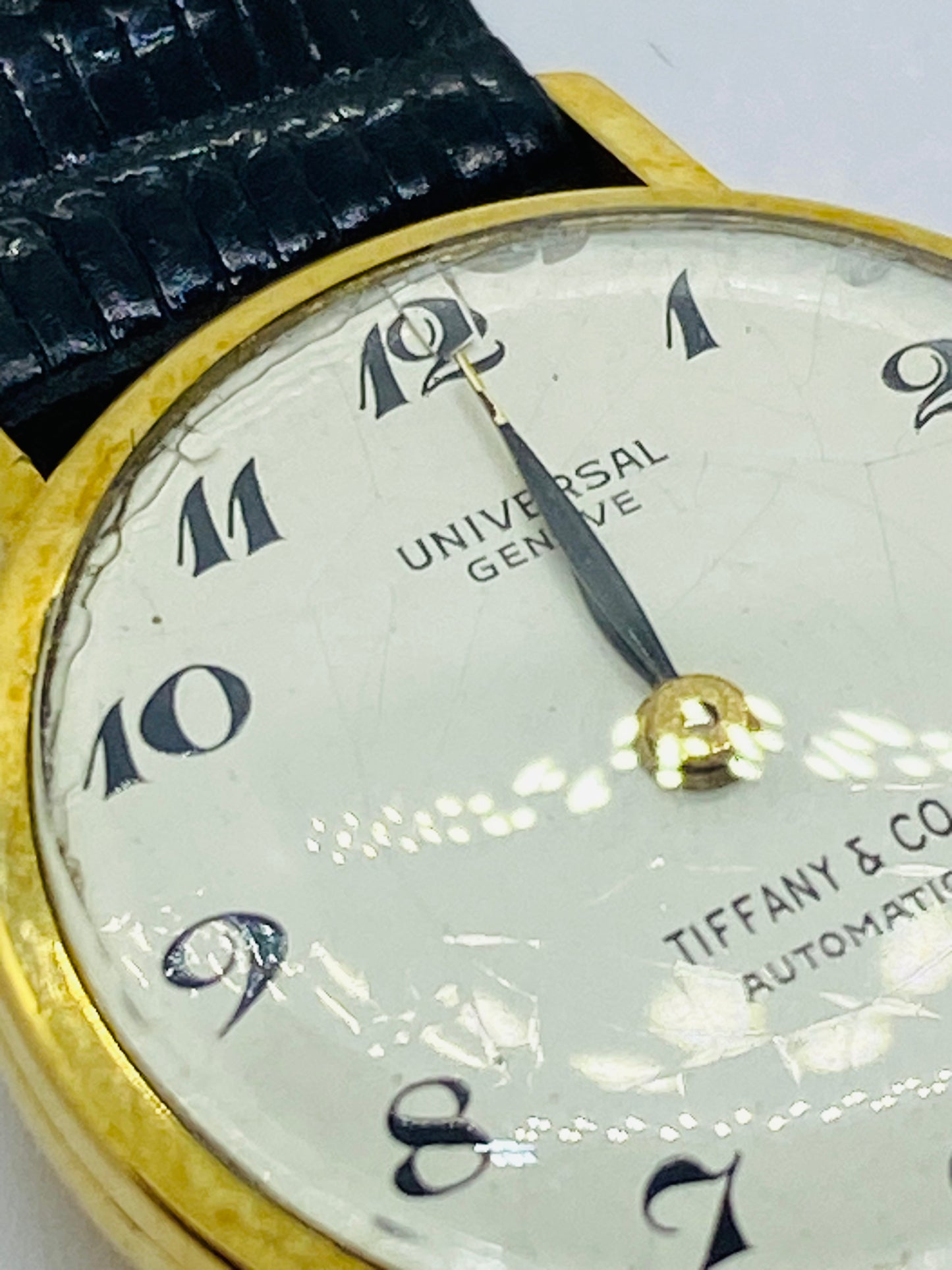 Universal Geneve Tiffany & Co 18K Yellow Gold  Watch Automatic NOT RUNNING