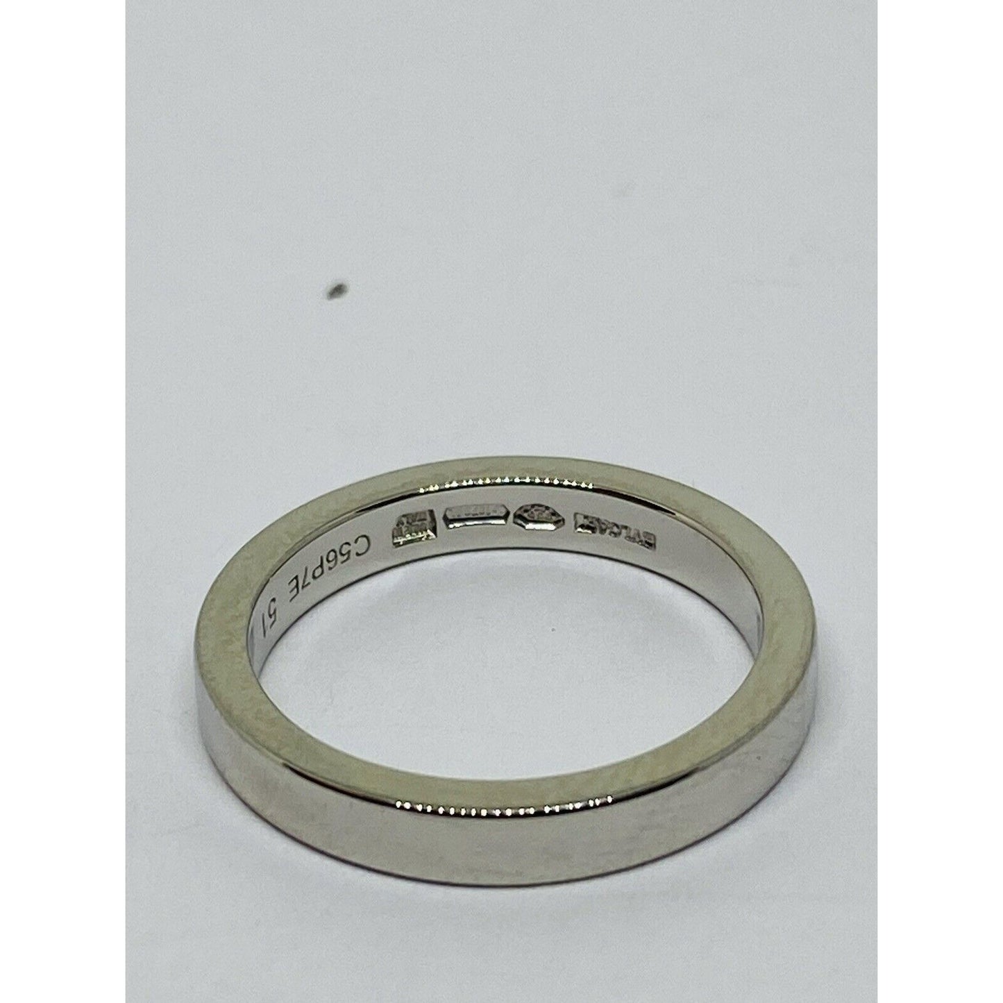 Bvlgari "MarryMe"  Platinum Wedding Ring Size 5.5 (51)  2.7mm wide 6 gram