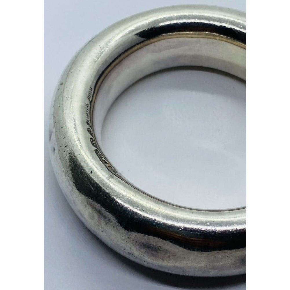 TIFFANY & CO STERLING SILVER ELSA PERETTI (1981) BANGLE DONUT Bracelet