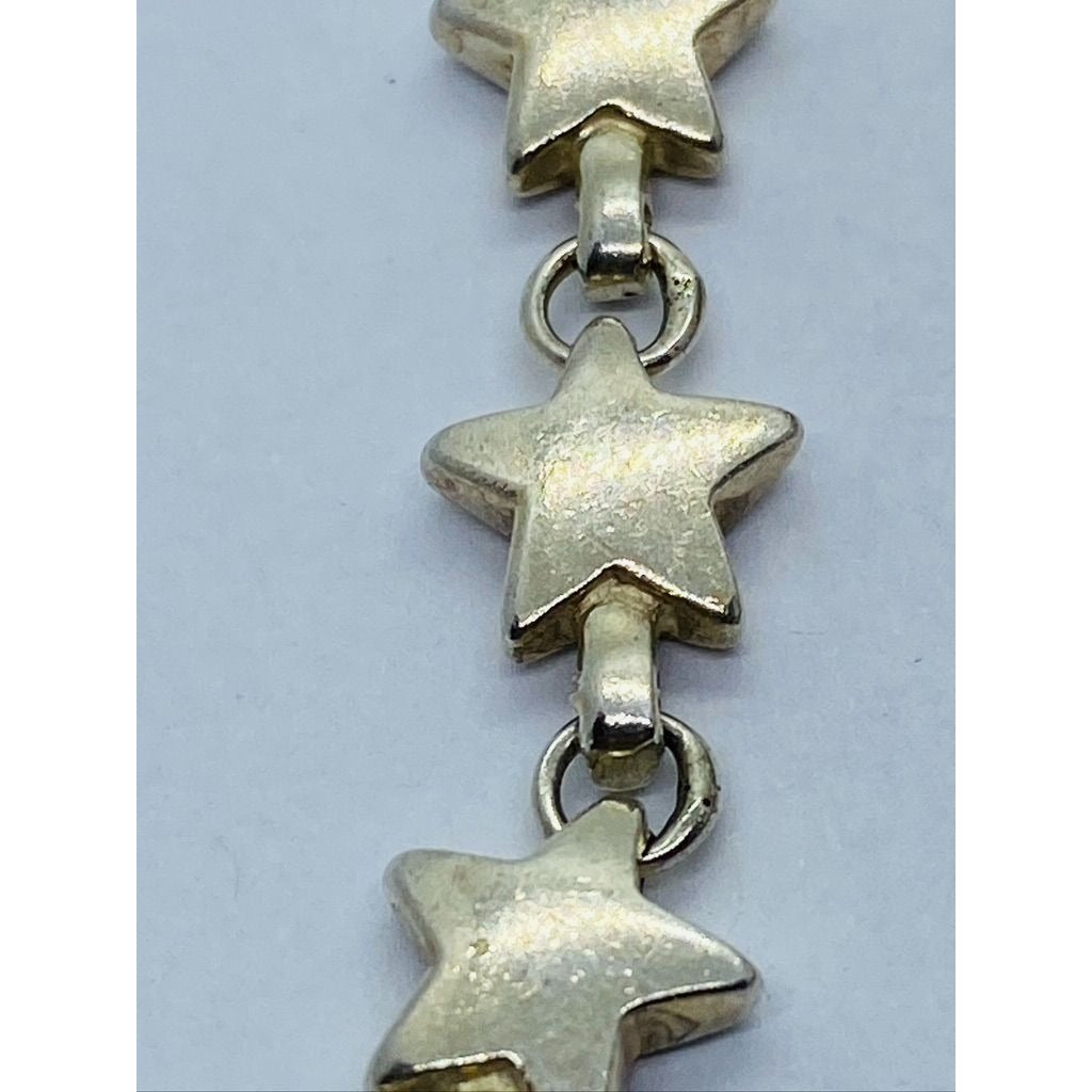 Tiffany & Co. Sterling Silver Chain of Stars Link Necklace 16" Long