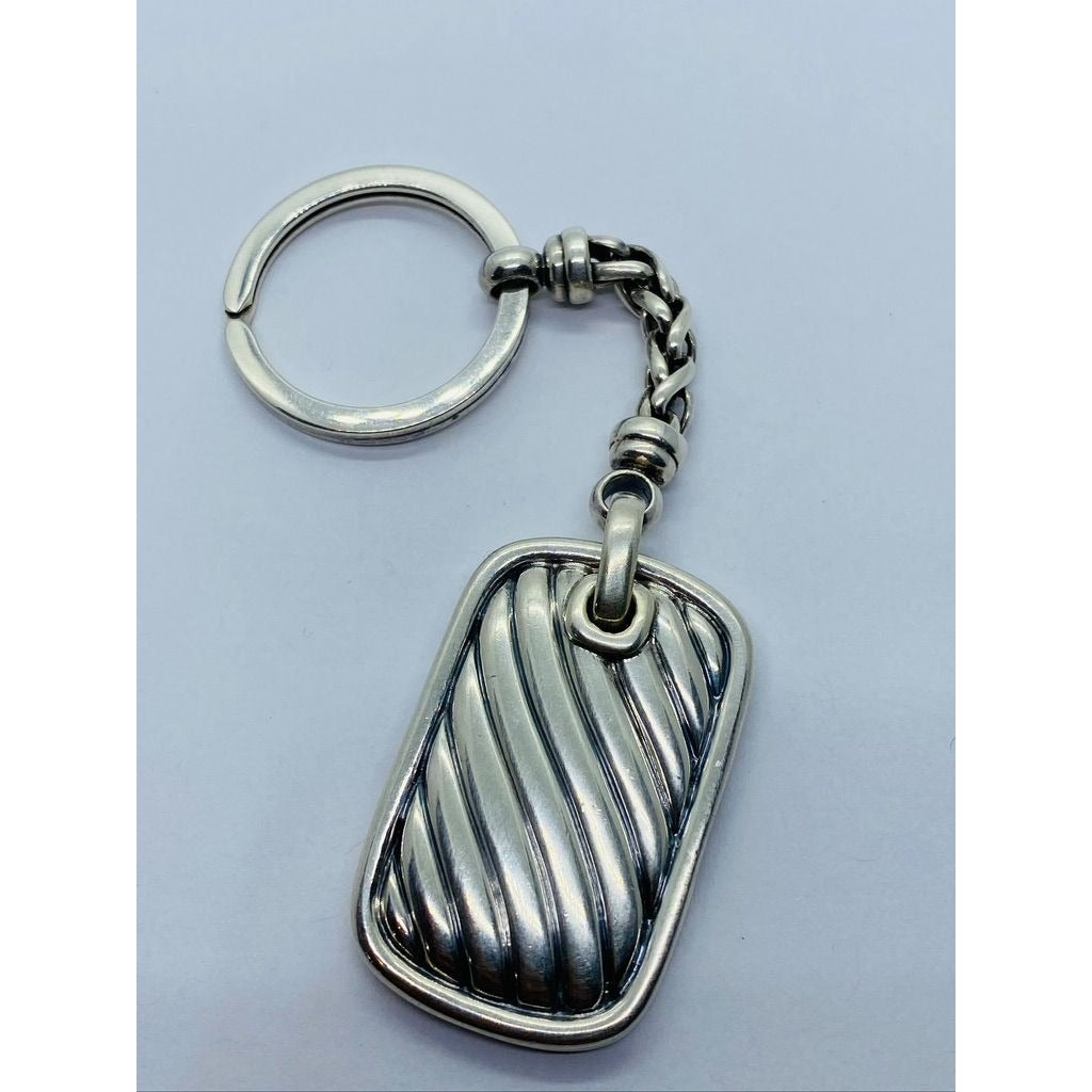 Authentic David Yurman Sterling Silver Keychain - Original - RARE