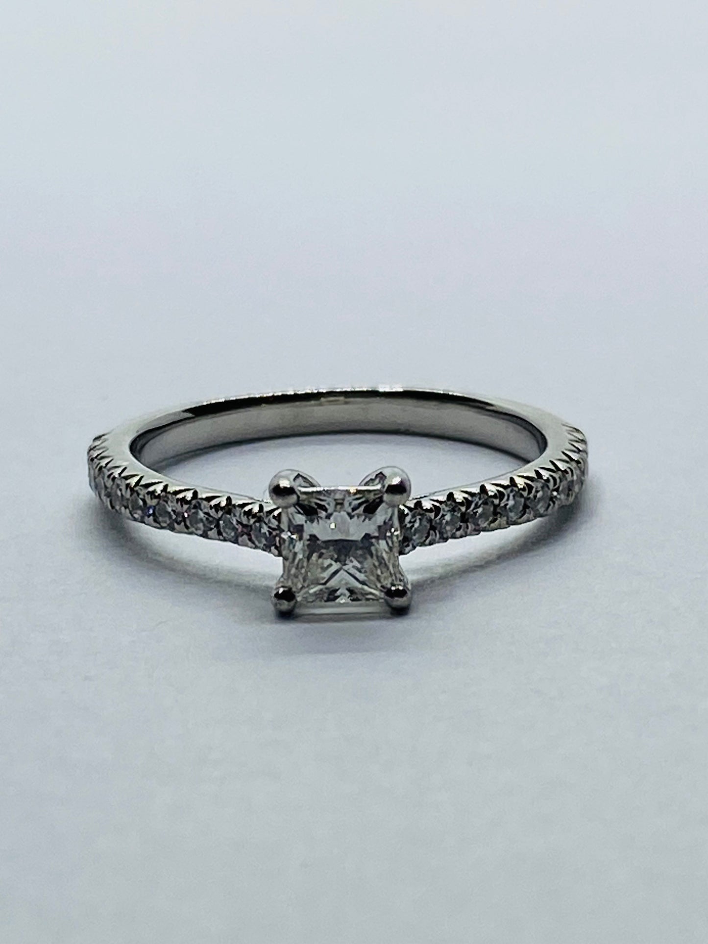 Tiffany & Co. Novo Princes Diamond Engagement Ring  Platinum