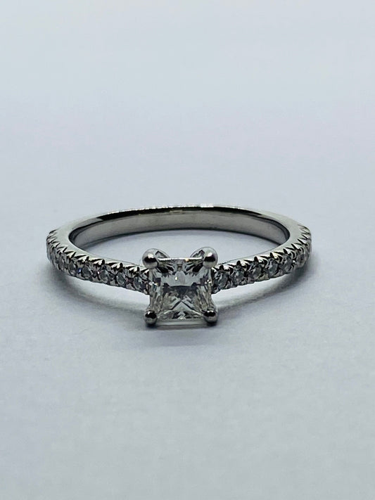 Tiffany & Co. Novo Princes Diamond Engagement Ring  Platinum