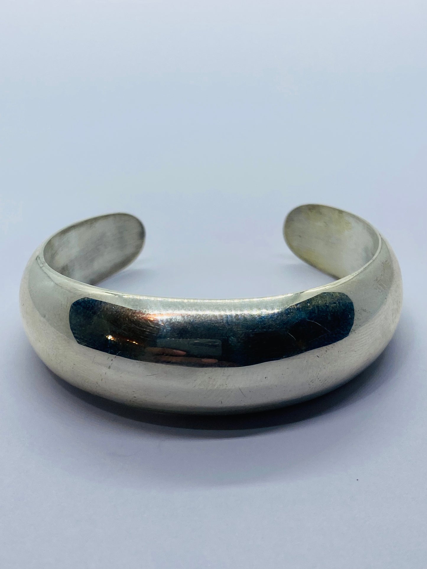 Tiffany Co Sterling Silver 925 Mexico Cuff Bracelet 5.75” 33 Grams 18MM wide