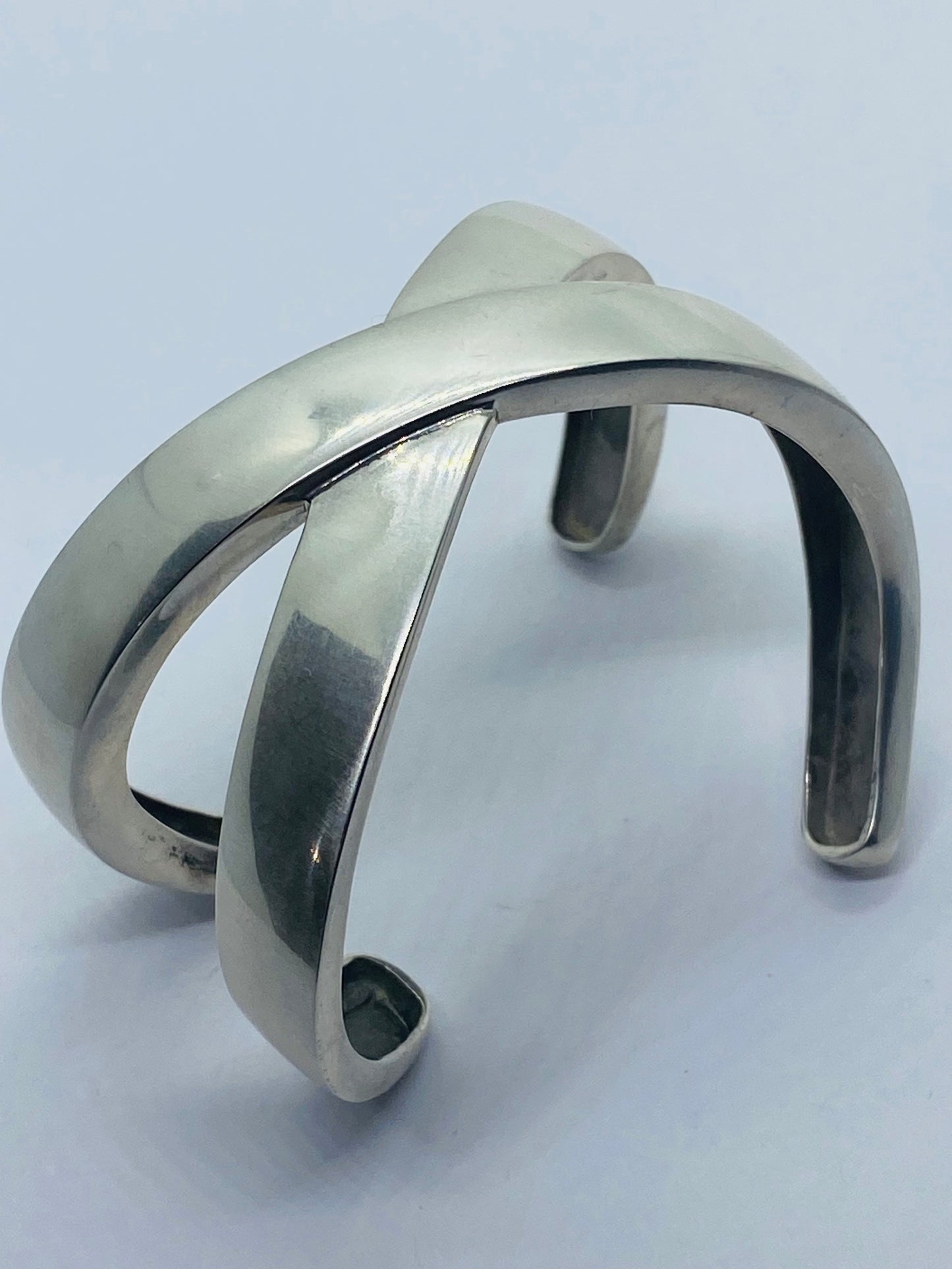TIFFANY & Co STERLING PALOMA PICASSO GRAFFITI X CUFF BRACELET 1985 76.1G Rare