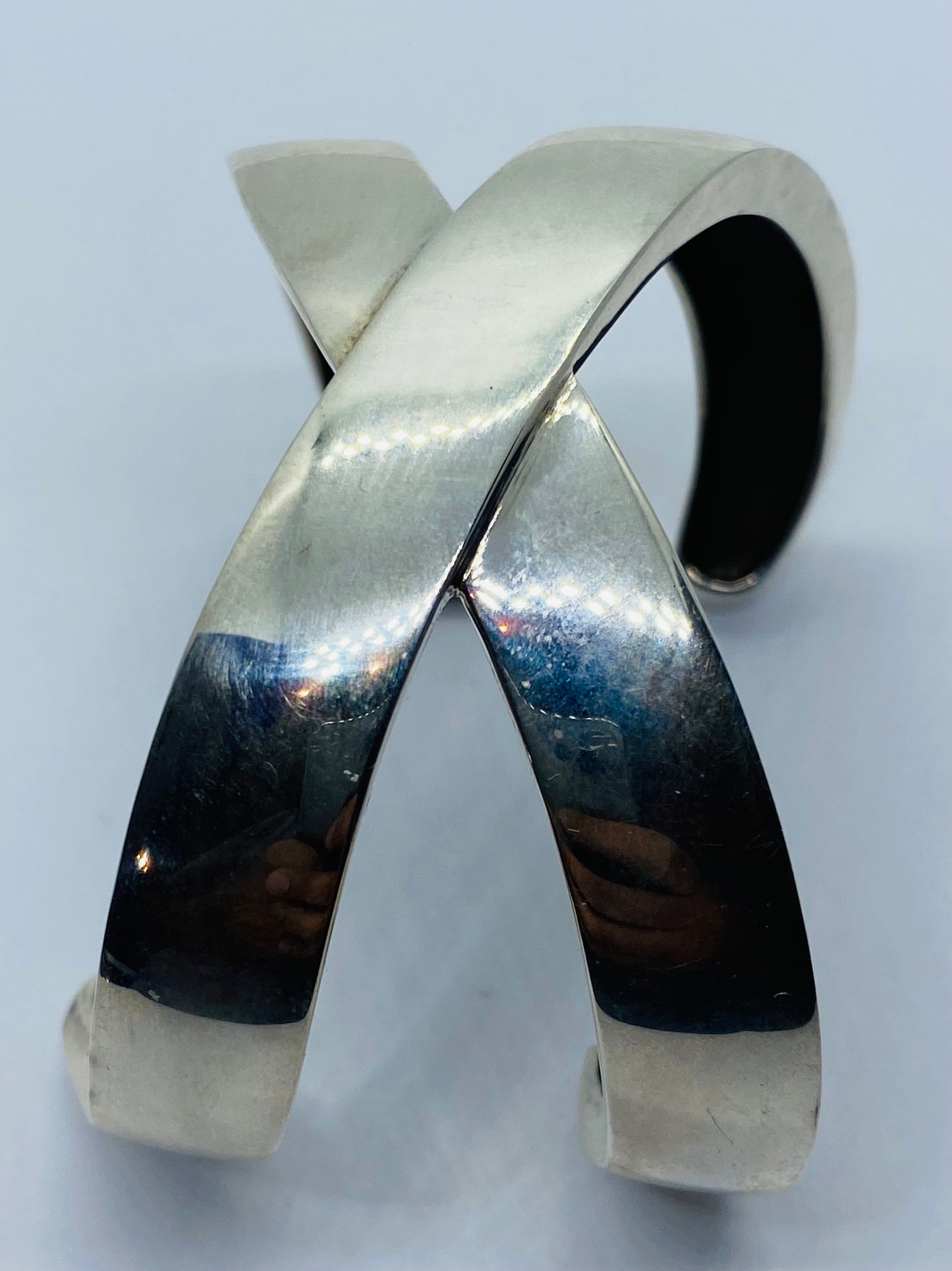 TIFFANY & Co STERLING PALOMA PICASSO GRAFFITI X CUFF BRACELET 1985 75.8G Rare