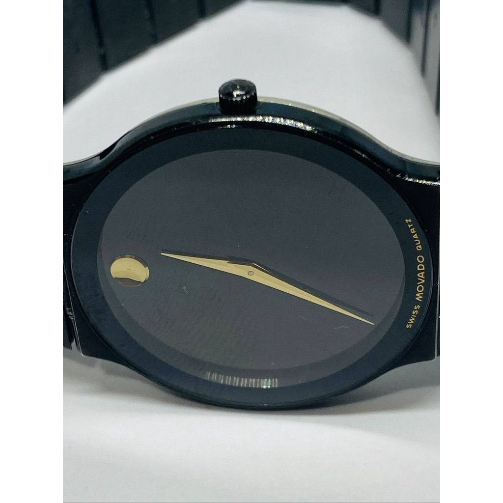 Movado Ultra Slim 84.C6.880.2A Black Dial Watch 32MM Case