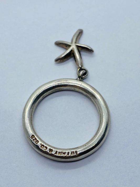 Tiffany & Co Sz 3.75  Dangle Ring Sterling Star Fish (read) (Customized)