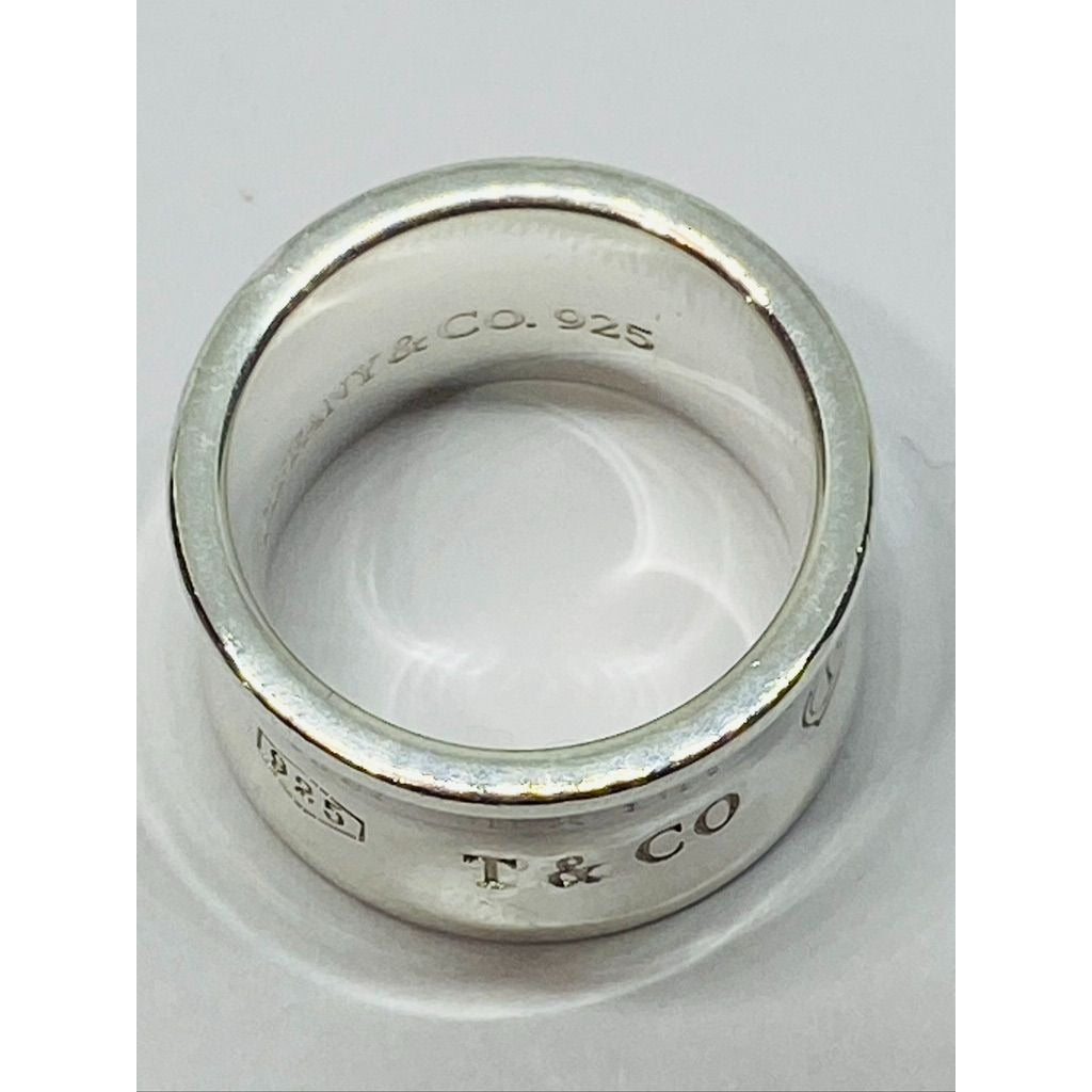 Tiffany & Co. Sterling Silver 1837 Wide Band Ring Size 4.75