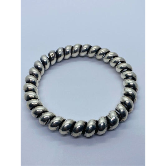 Tiffany & Co Spiral Sterling Silver 925 Bangle Bracelet 8"