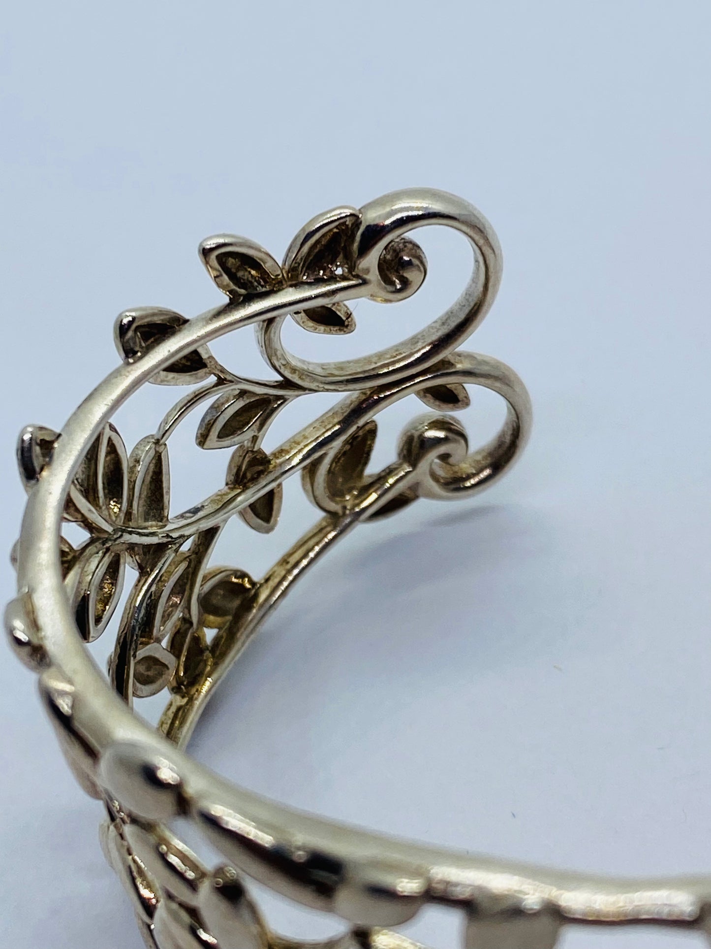 Tiffany & Co. Paloma Picasso Olive Leaf Cuff - Sterling Silver Bracelet $950
