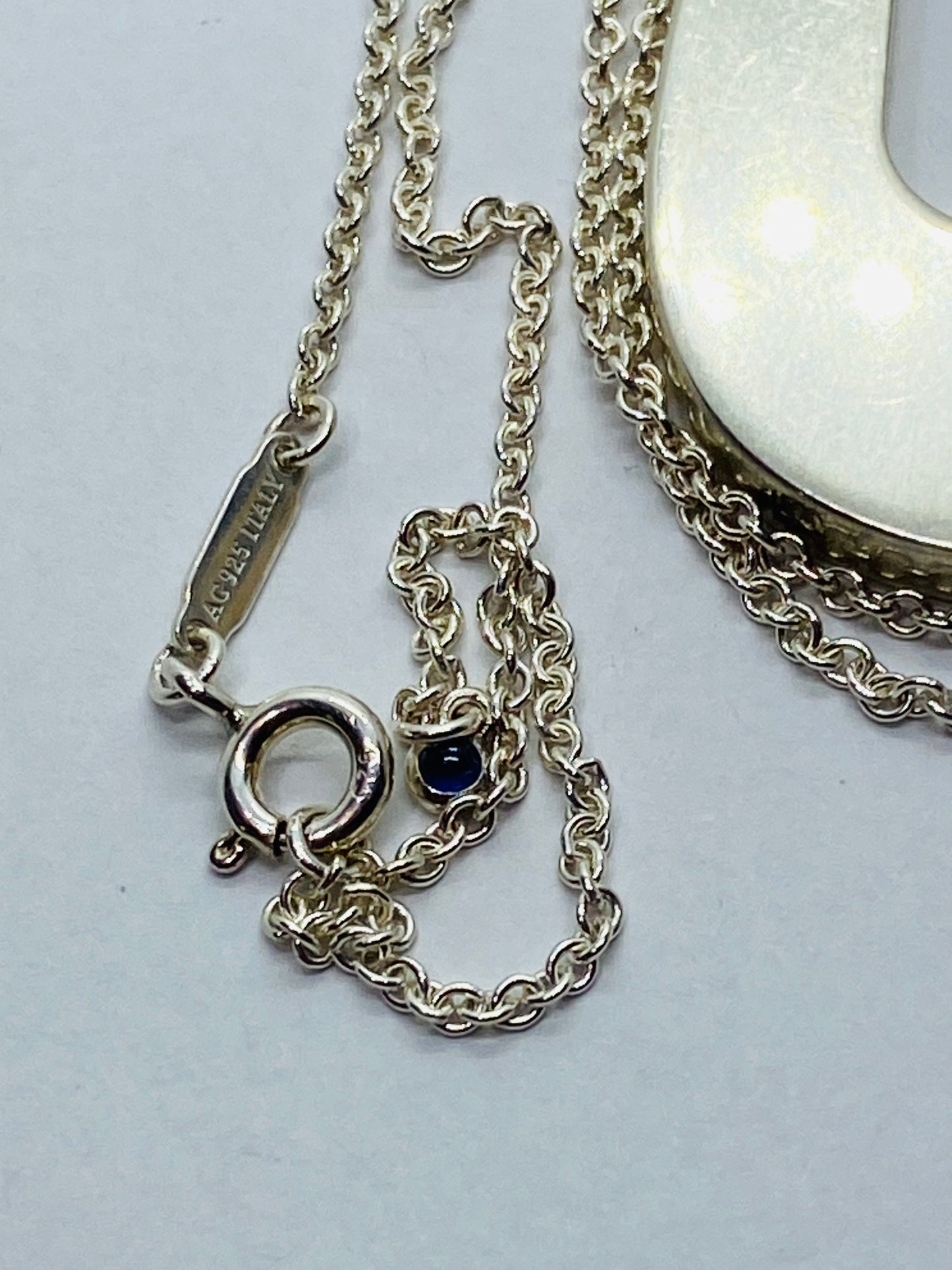 Tiffany & Co. Out of Retirement Large Loop Pendant Sterling Silver 28-30" chain