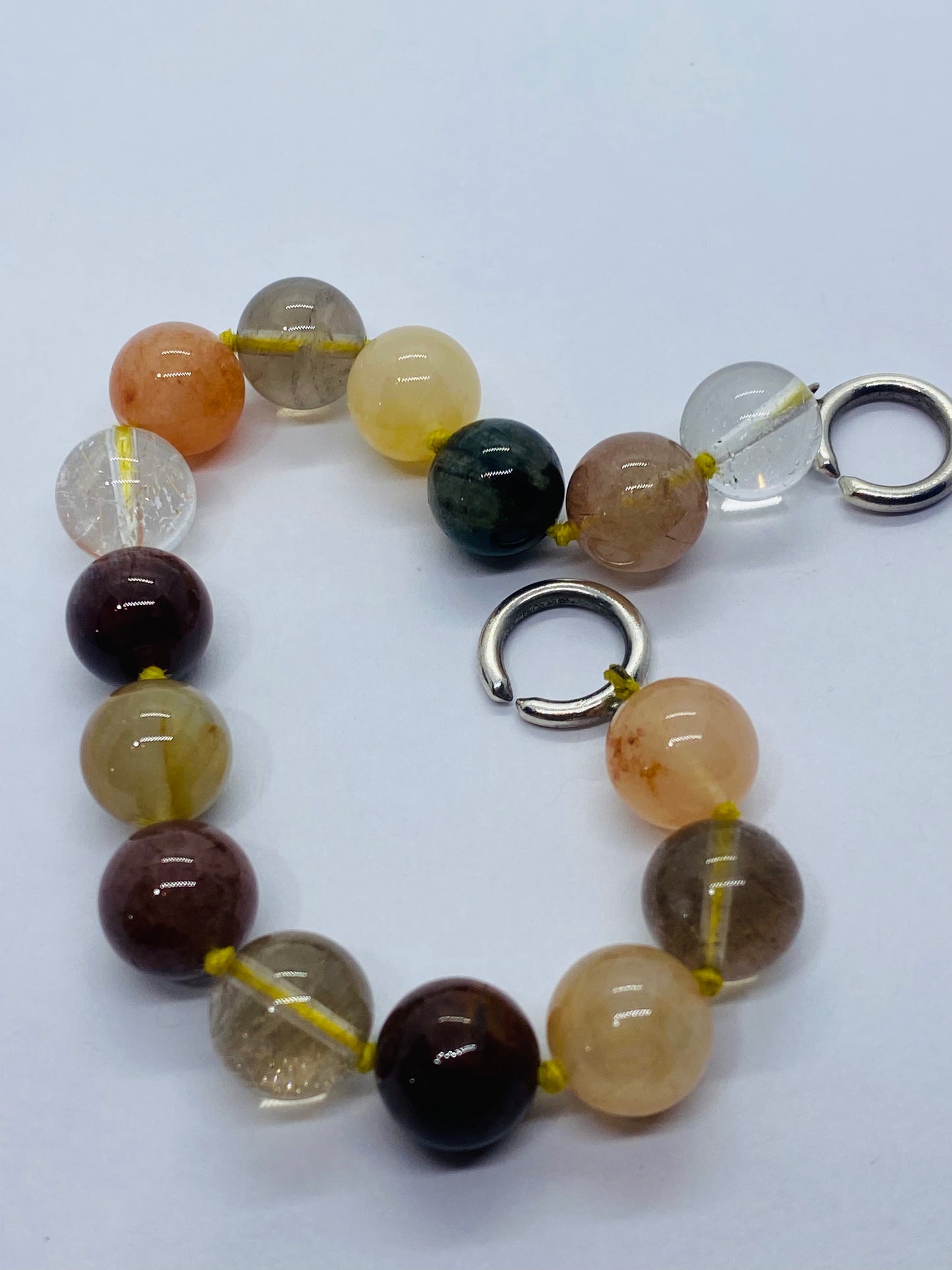 Tiffany & Co. Multi GEMSTONE Gems Bead Sterling Silver Bracelet PALOMA PICASSO