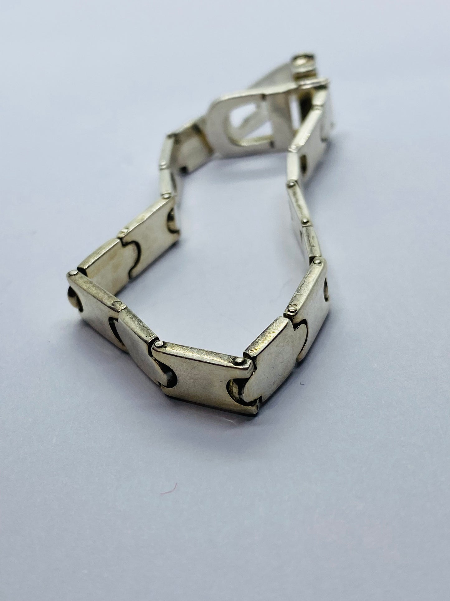 Tiffany & Co Belt Buckle 925 Sterling Silver Bracelet 6” 15mm Wide RARE