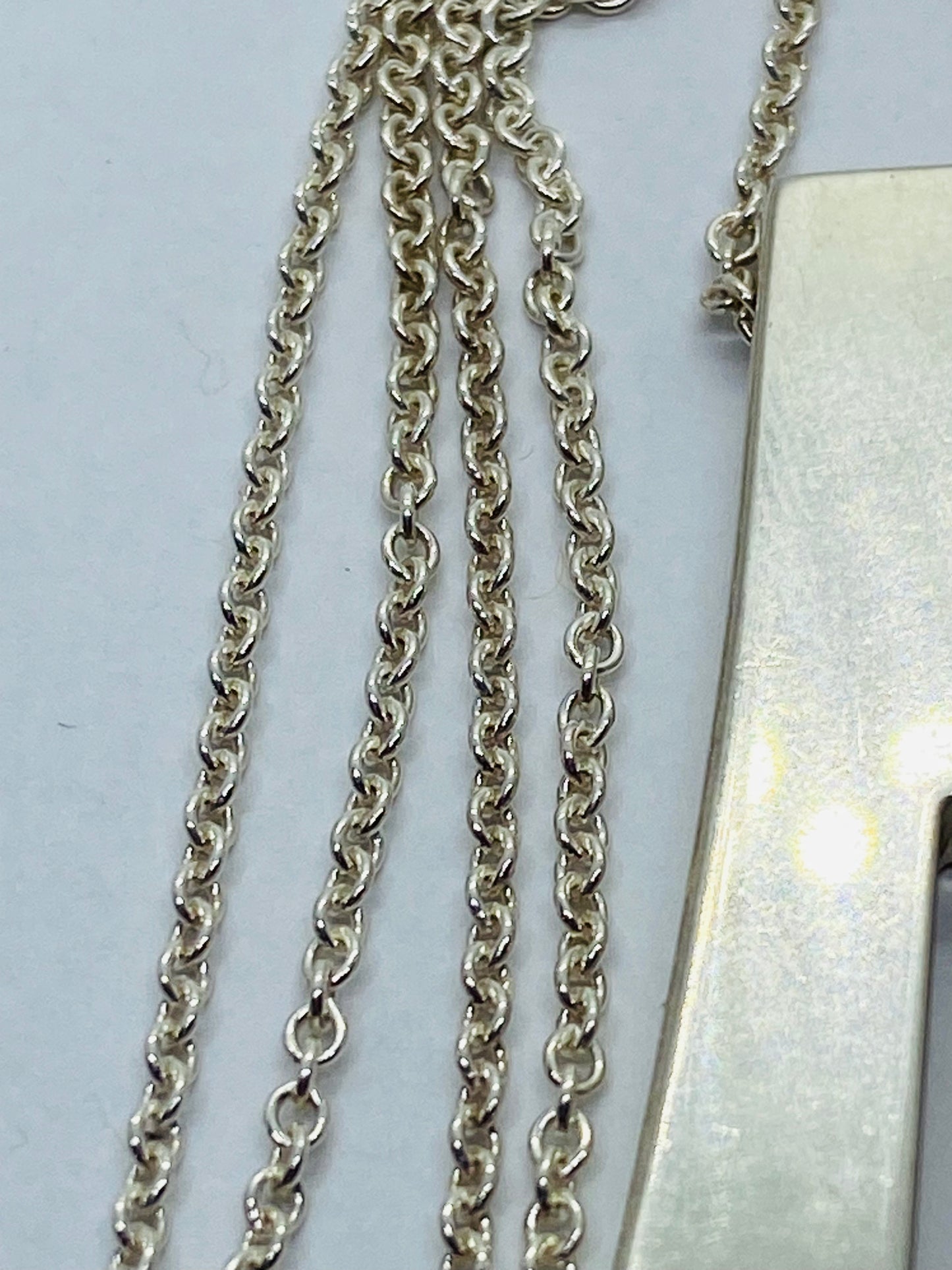 Tiffany & Co. Out of Retirement Large Loop Pendant Sterling Silver 28-30" chain
