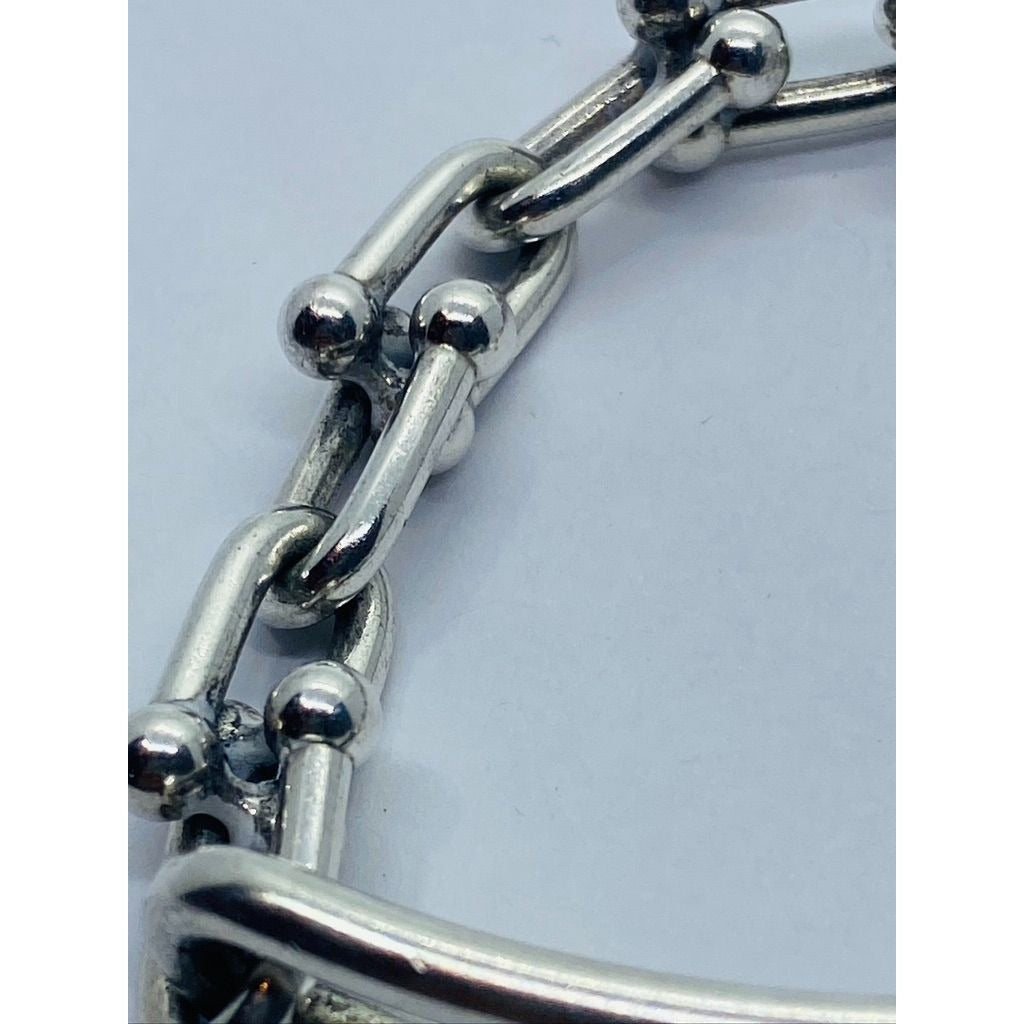 Tiffany HardWear Elongated Link Bracelet in Sterling Silver 7.25"