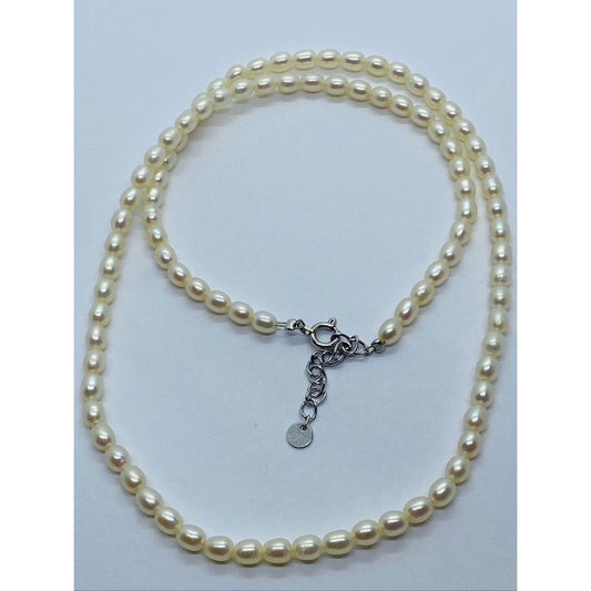 Mikimoto Perlita Line 18K White Gold 17.25"