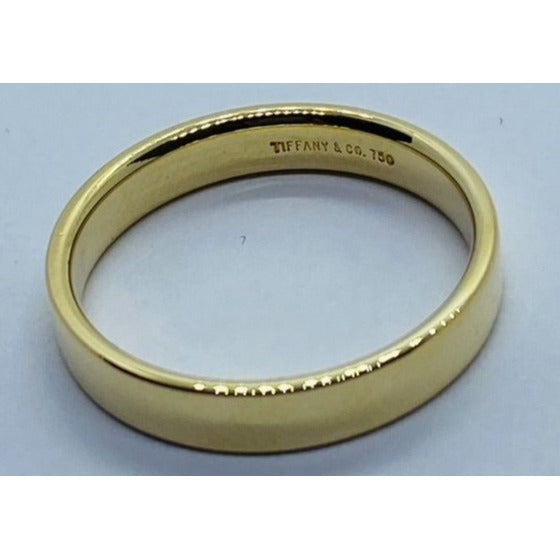 Tiffany & Co Wedding Band 3.5MM Wide Size 8.5 18K 750