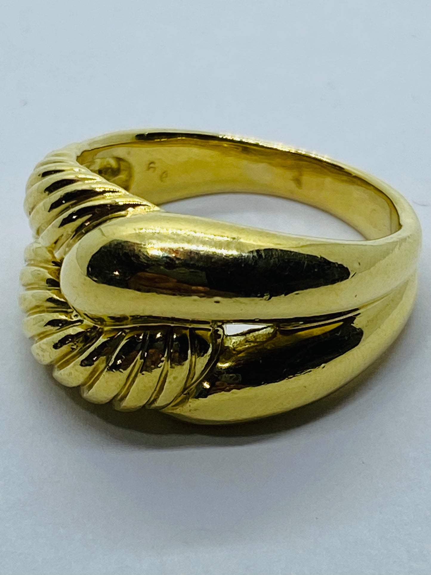 Rare David Yurman Labyrinth Solid 18K Yellow Gold Ring Size 8.75 SOLID 18k 750