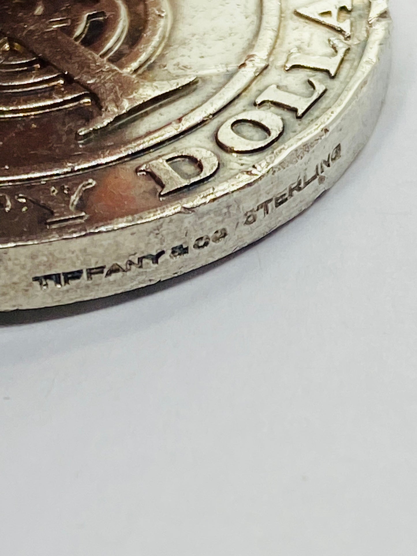 TIFFANY 50 DOLLAR SILVER MERCHANDISE COIN RETIRED See Pictures. 29.1 Grams