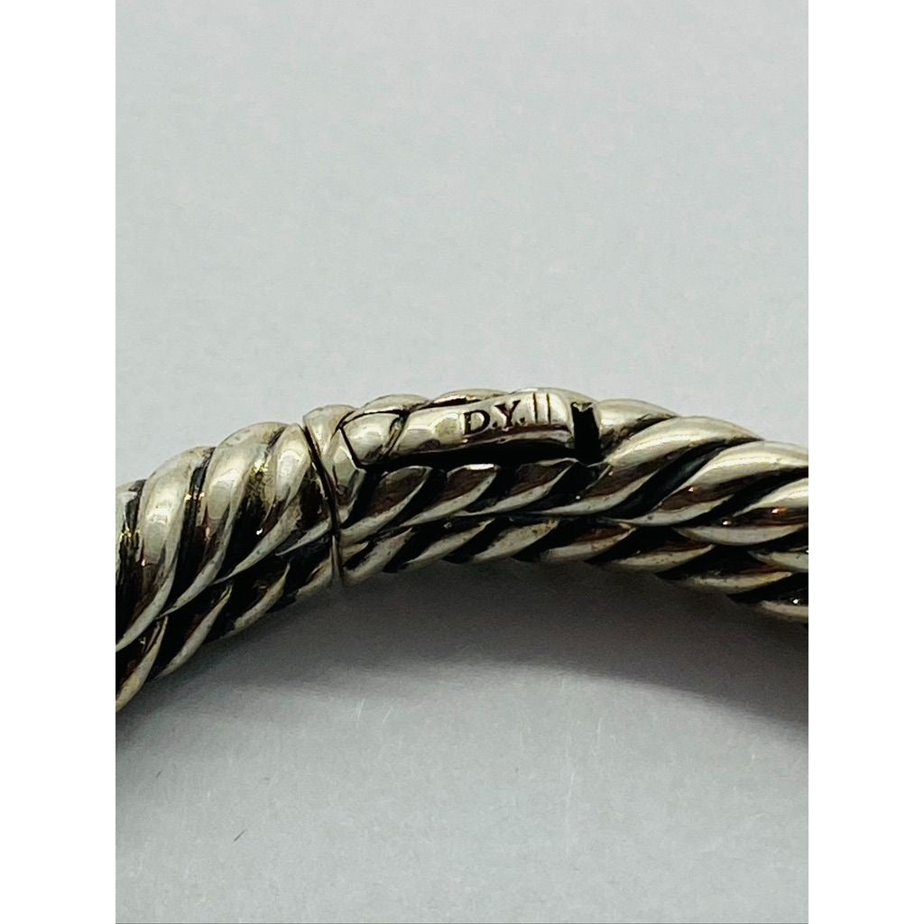 David Yurman Labyrinth 6” Diamond Bracelet Sterling with Pouch MSRP$2,750