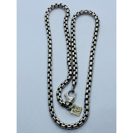 David Yurman 16.25" 3.6mm Box Chain With 14K gold Tag 24.8 Grams