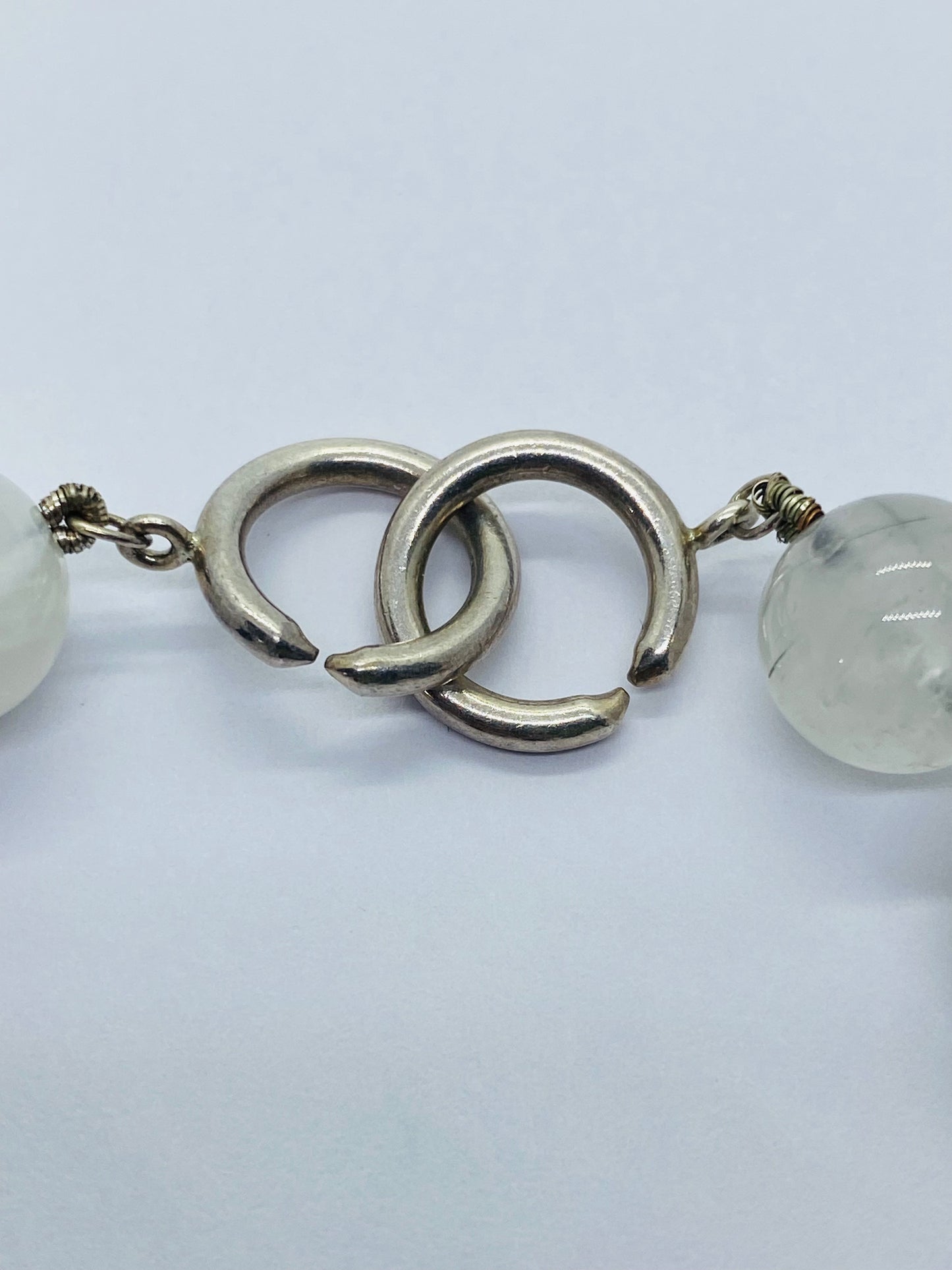 Tiffany & Co Paloma Picasso Sterling Silver Quartz Moonstone Onyx Bead Bracelet
