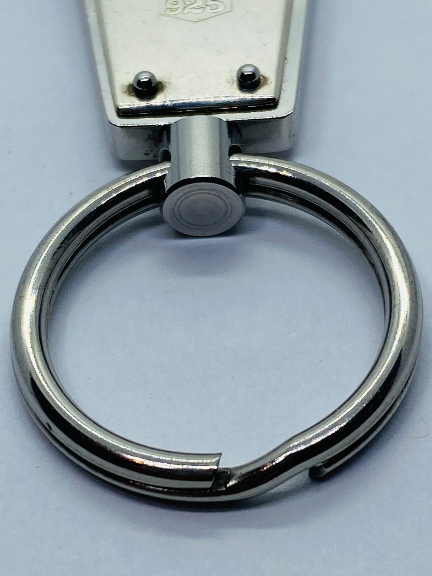 Tiffany & Co. Sterling Silver with Stainless Steel 1837 Valet Keychain Key Ring