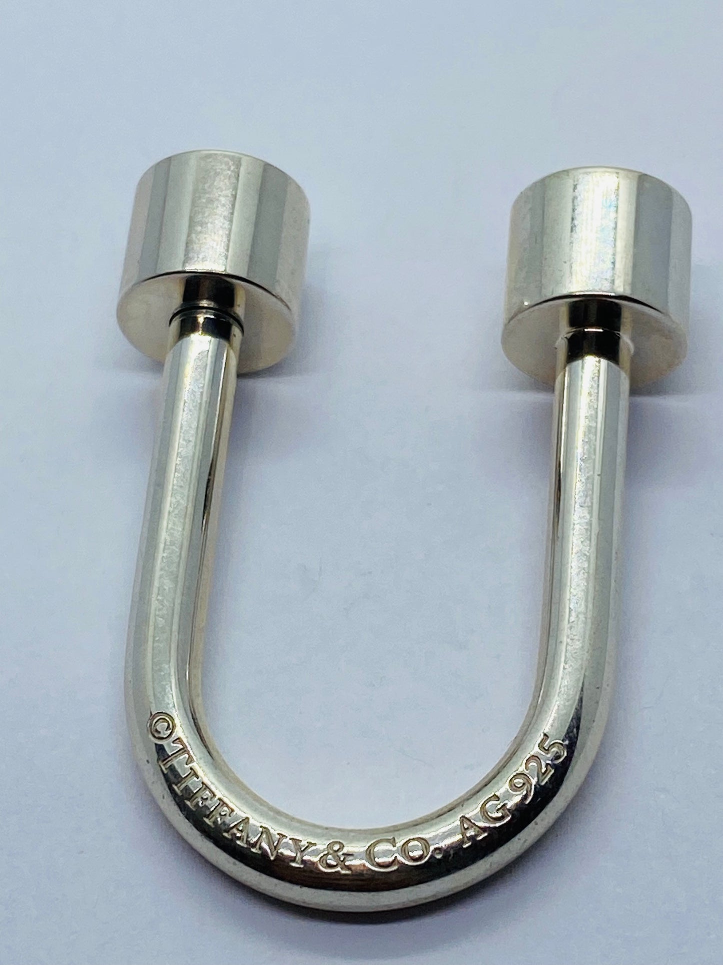 TIFFANY & CO. STERLING SILVER PLEASE RETURN TO. CIRCLE KEYRING