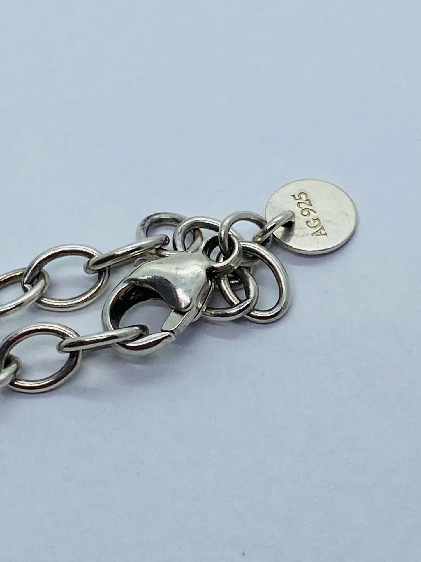 Tiffany & Co. 925 Silver Infinity Oval Link 7.25’ Bracelet
