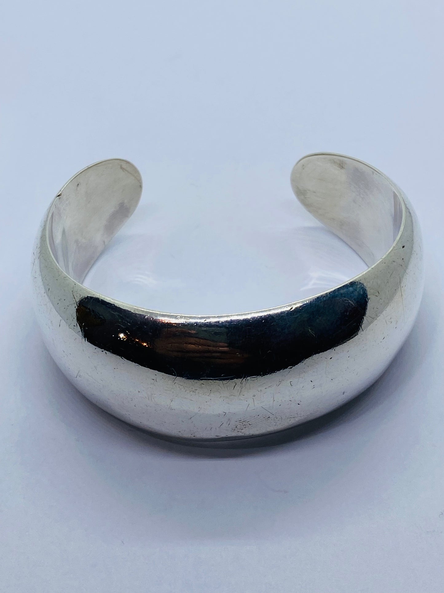 Tiffany & Co. 925 Sterling Silver Wide Cuff Bracelet 33G Size 6.25” 27MM Wide