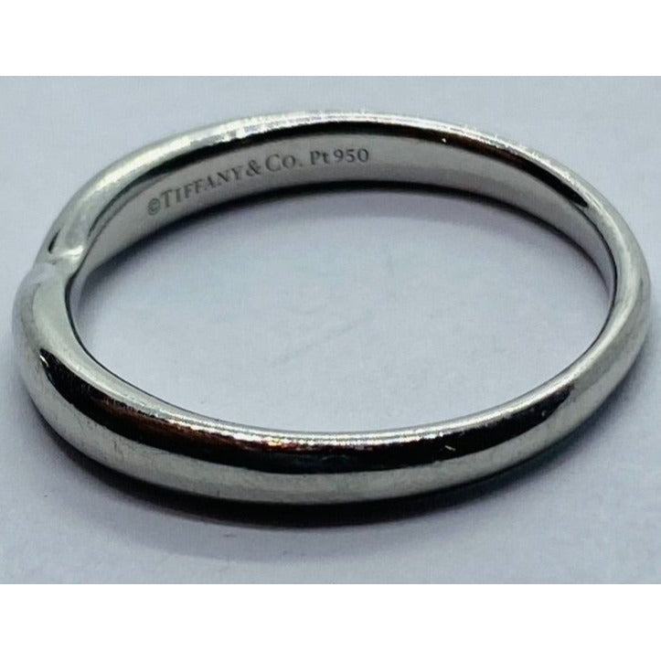 Tiffany & Co. Harmony Wedding Band in Platinum Size 7.5