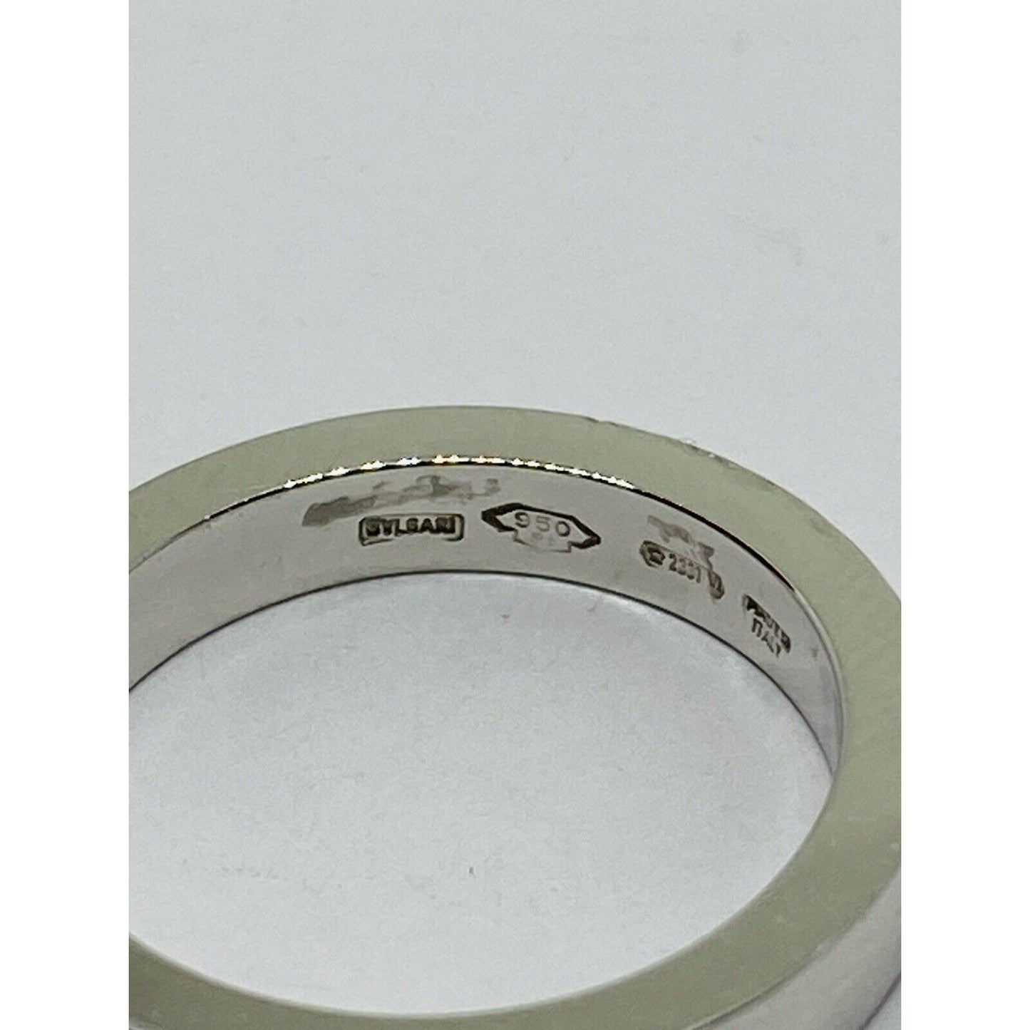 Bvlgari "MarryMe"  Platinum Wedding Ring Size 4.5 2.7mm wide 6.3  gram