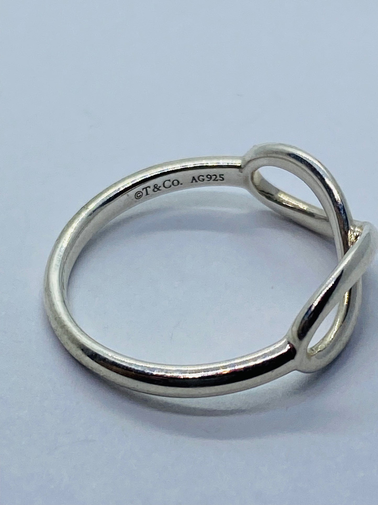 Tiffany & Co Sterling Silver 925 Infinity Band Ring Size 6