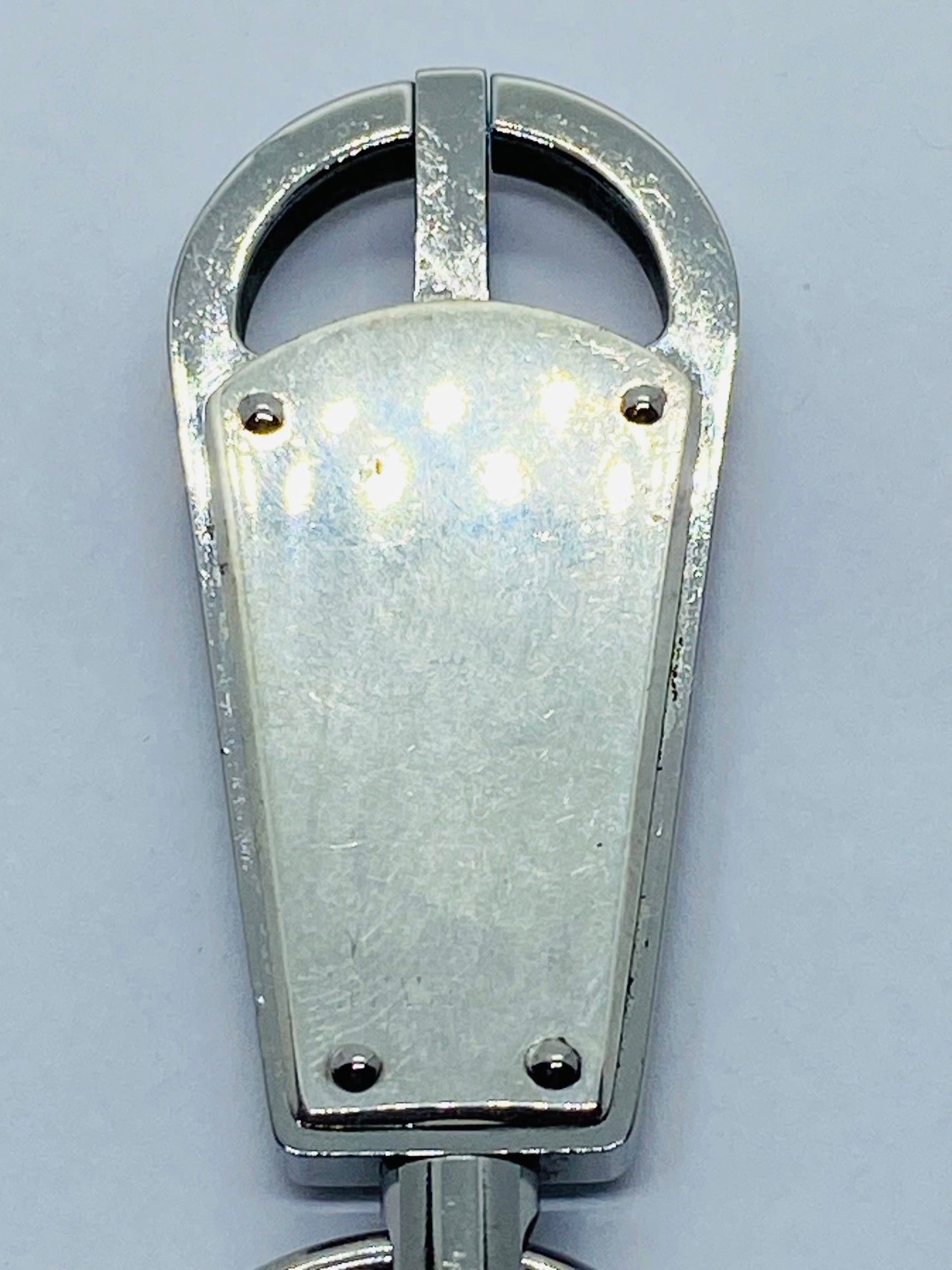 Tiffany & Co. Sterling Silver with Stainless Steel 1837 Valet Keychain Key Ring
