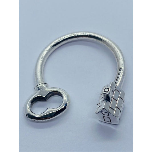 Tiffany & Co Silver House Home Key Ring Keychain Key Chain