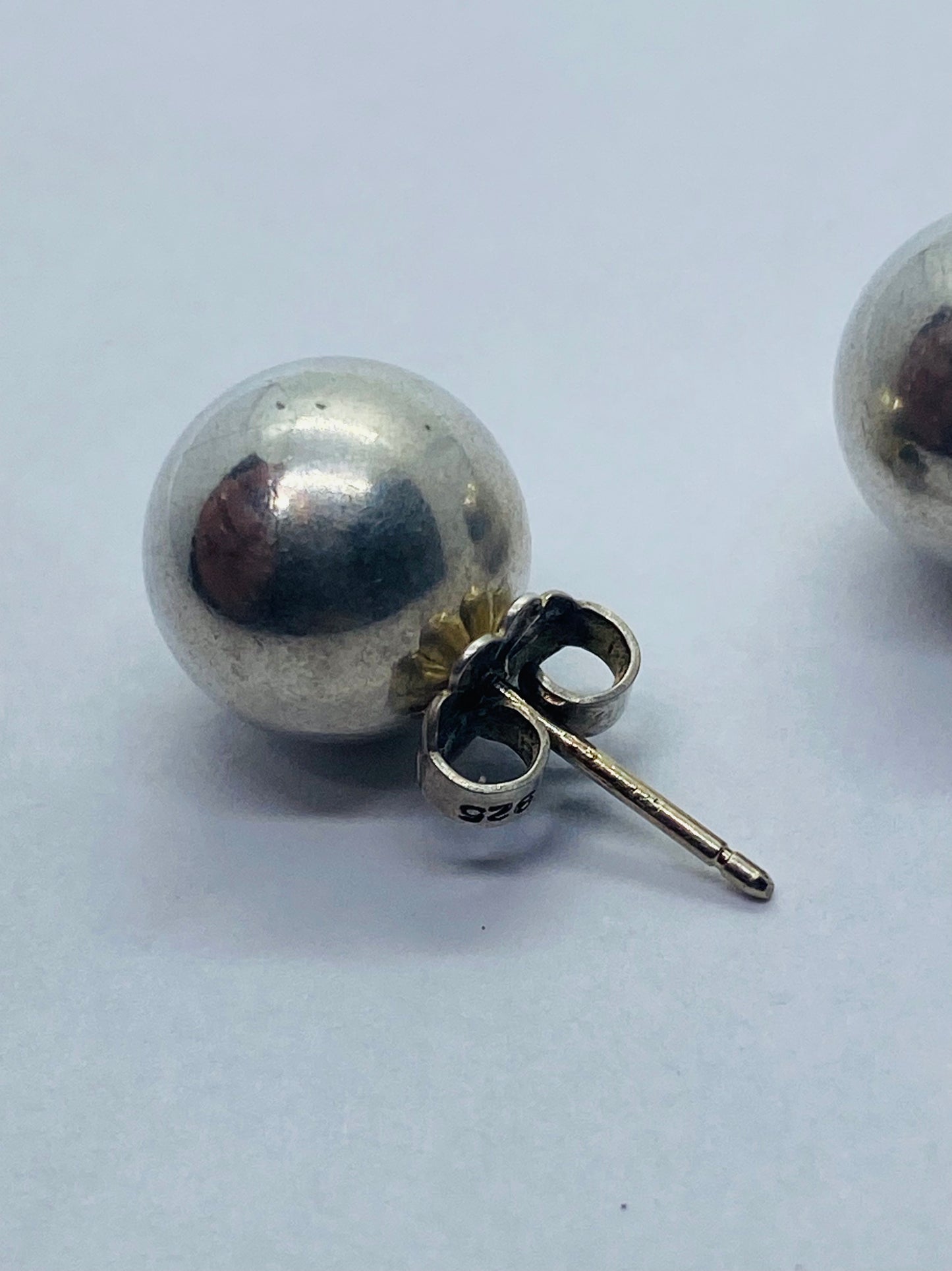 Tiffany & Co. Ball Stud Earrings Bead Hardwear Sterling Silver 10mm