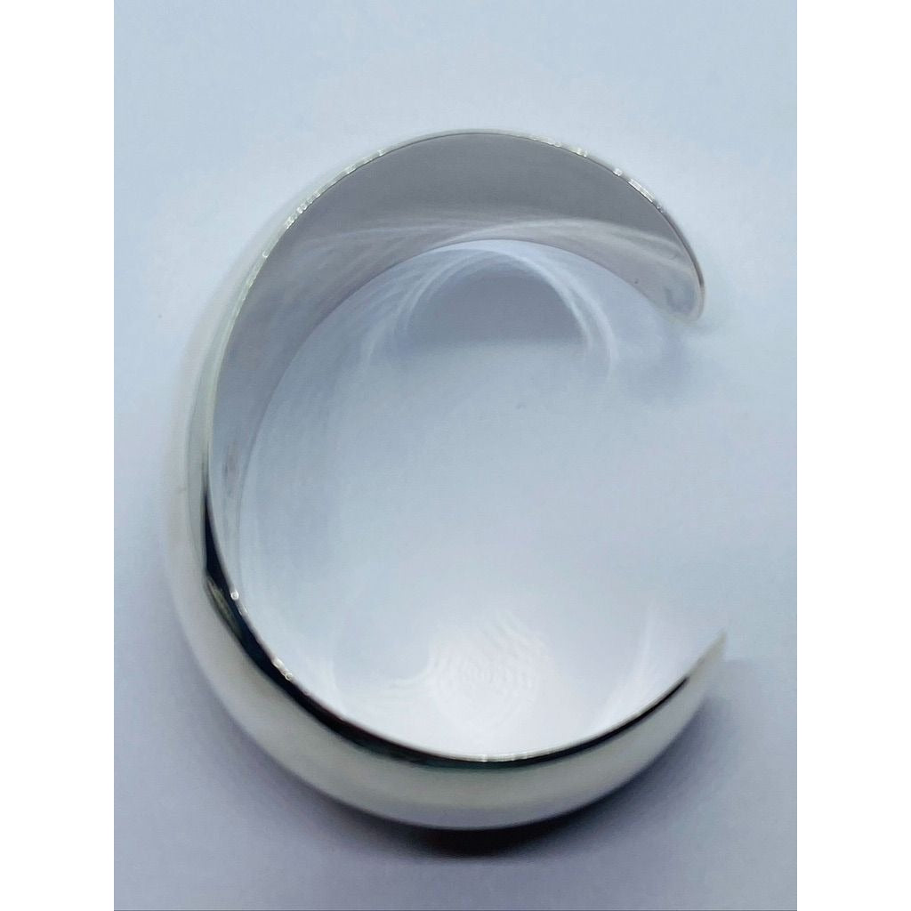 TIFFANY & CO STERLING SILVER Bangle Bracelet Wide Cuff 925 Silver Italy 26MM