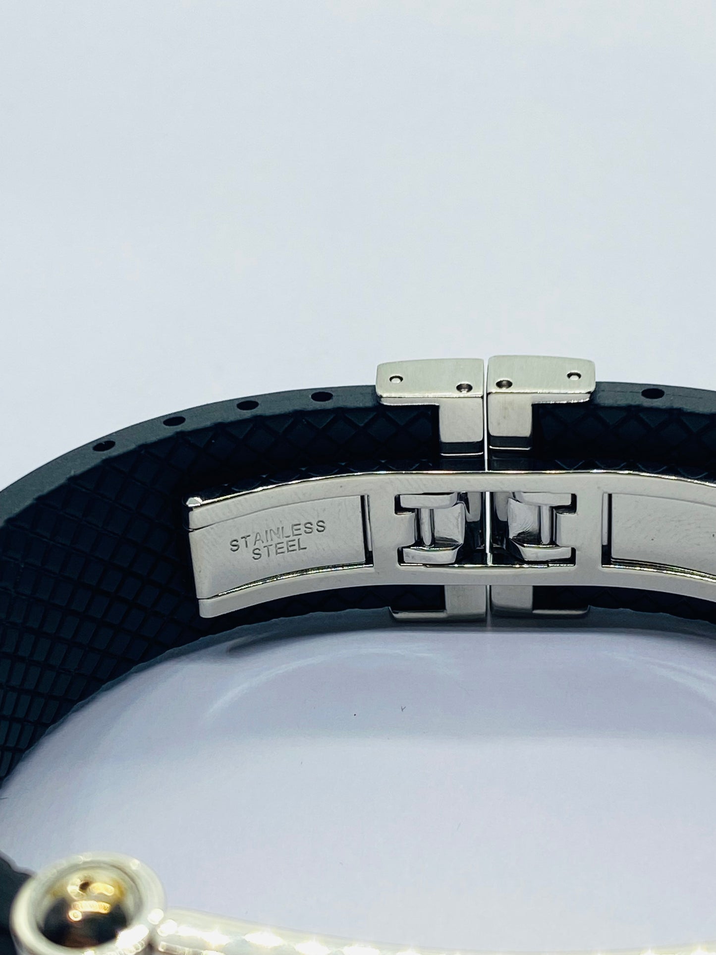 TIFFANY & CO PALOMA PICASSO WIDE ID GROOVE 6.75” BRACELET STERLING 925 RUBBER