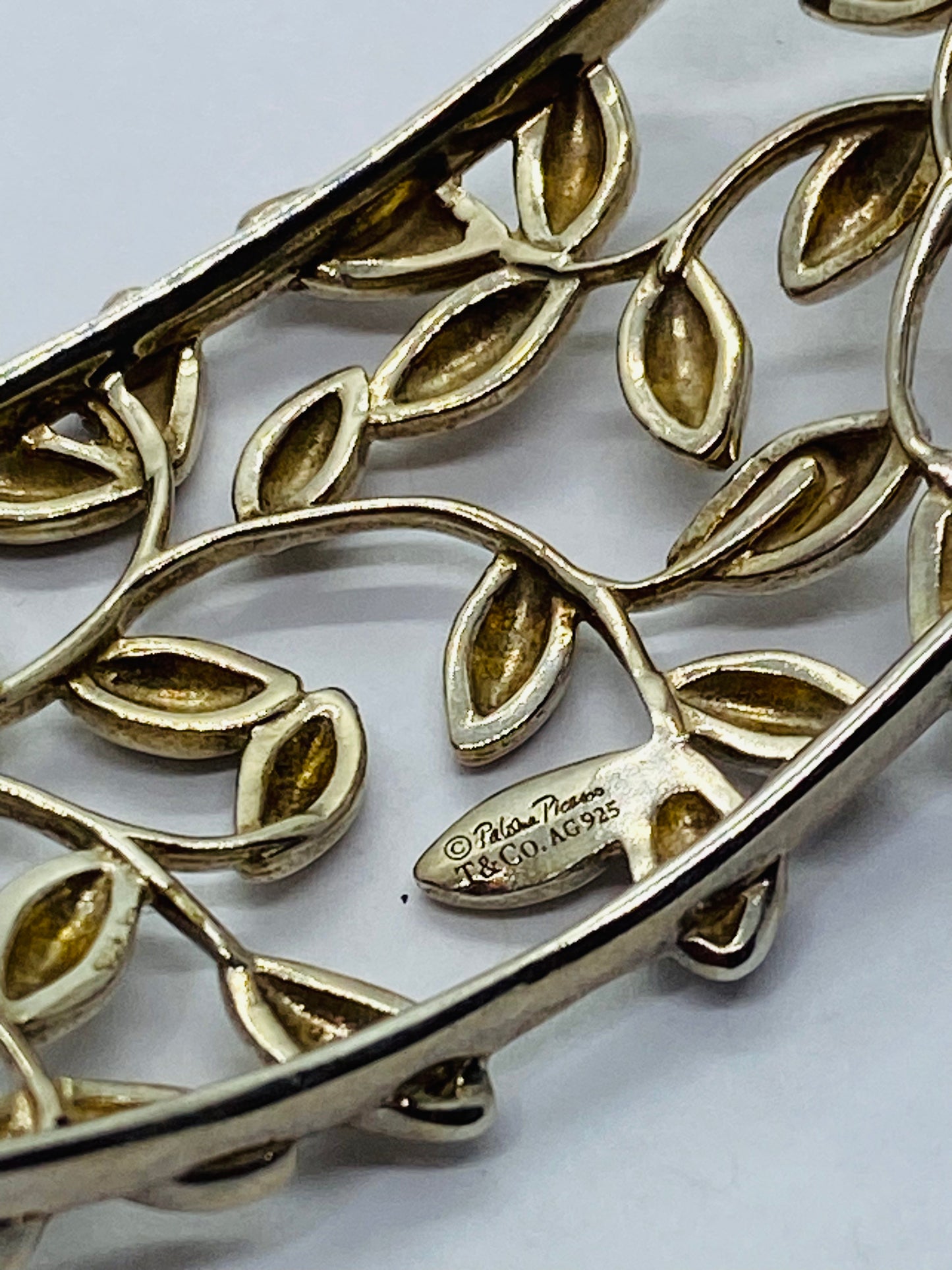 Tiffany & Co. Paloma Picasso Olive Leaf Cuff - Sterling Silver Bracelet $950
